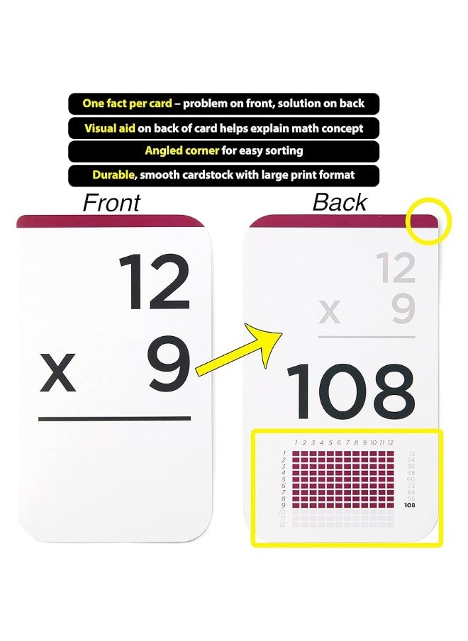 Think Tank Scholar 173 Multiplication Flash Cards Set (Award Winning) All Facts 0-12 Answer on Back, for Kids in 2ND, 3RD, 4TH, 5TH, 6TH Grade Class or Homeschool - Learn Manipulatives, Games & Chart - pzsku/ZA31AE0302A5C5B717248Z/45/_/1729417154/d02662ab-5fa6-4105-abb1-af354d25d10b