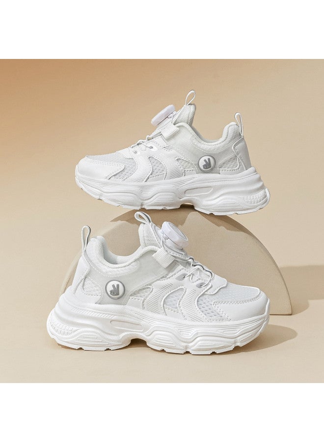 Annil Rotating Buckle Mesh Breathable Boys' & Big Kids' 2025 Spring/summer Sports Shoes - Comfortable & Durable Girls' Running Sneakers - Image 2