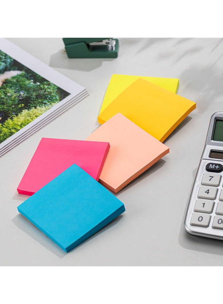 Deli EA044 STICK UP Sticky Notes 1 piece, 75gsm Paper, 76×76mm, Pink, Rose, Orange, Yellow, Blue, 400 Sheets (5 Pads, 80 Sheets Each), Easy to Remove Assorted - Image 3