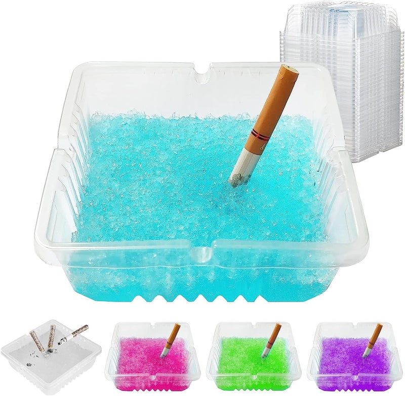 CELLEBII ® Disposable Portable Smokeless Ashtray, Air Purifier Smoke & Sand, Indoor Smoke and Odorless Cleaning Car Ashtray Cigarette Mud Ashtray for Home, Office, Hotel, Car (1) - Image 2