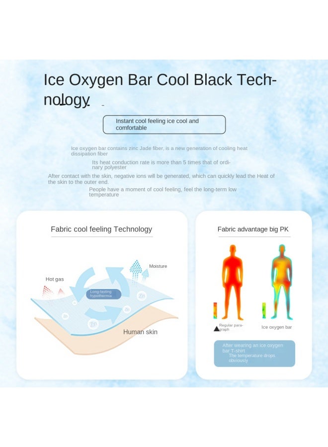 Septwolves Ice Oxygen Bar With Mulberry Silk】summer Casual Solid Color Short Sleeve Polo Shirt - Image 5