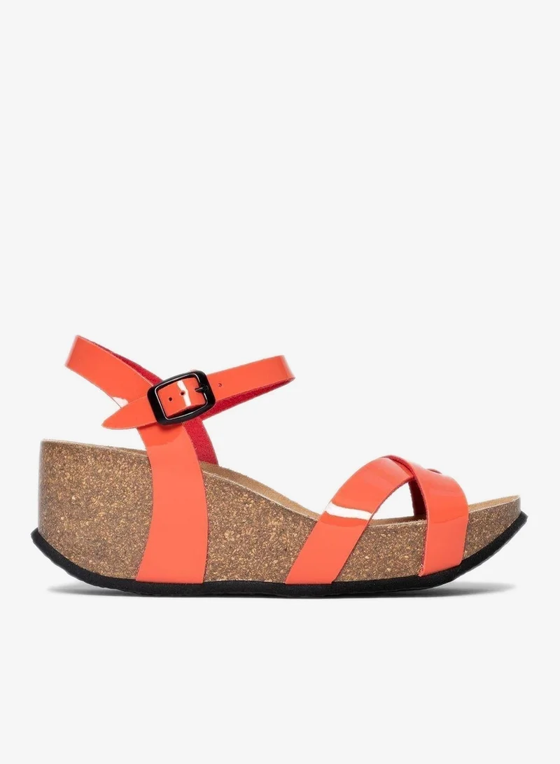 BAYTON Venus Strappy Mid Heel Wedges