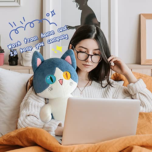FANGYU Cute Plush Shark cat Toy, Cartoon Soft Stuffed Long Throw Sleeping Pillow,Shark Gifts for Kids (80cm/31.4in) - Image 3