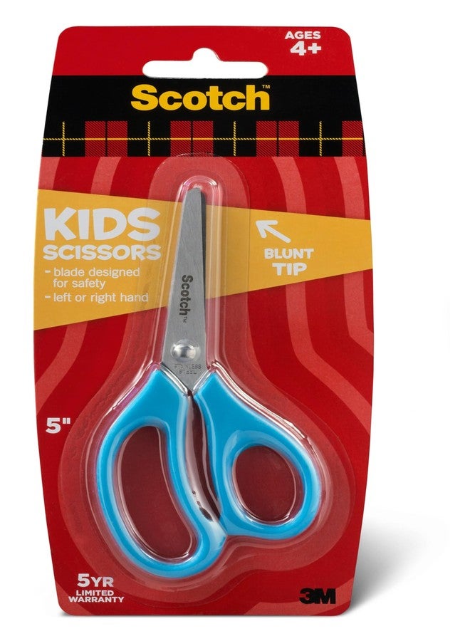 Scotch 5" Blunt Kid Scissors, Ideal for School and At-Home Crafting Projects (1441B) (Color may vary) - Image 1