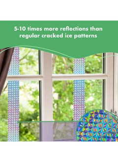 Y&D 2 Pack Bird Scare Tapes Repellent Deterrent Reflective Device Double Sided Ribbonfor Home Garden and Total Flash Tape Keep Pigeons Ducks Crows to Prevent from Hitting Windows  - Image 4