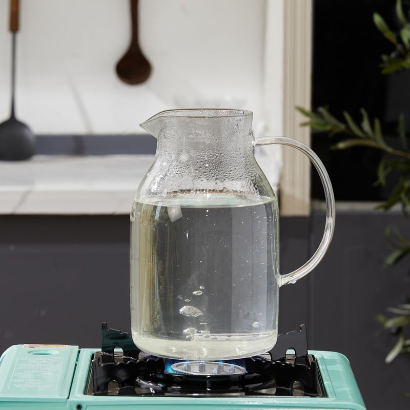 Karafu 68 Oz/2 Liter Glass Pitcher with Lid, Heat Resistant Water Jug for Hot/Cold Water, Ice tea and Juice Beverage - Image 5