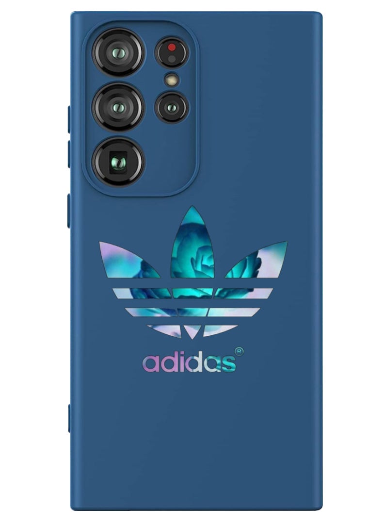 Theodor Protective Slim Fit Case Liquid Silicone Cover with Full Body Protection Anti-Scratch Shockproof Case For Samsung Galaxy S24 Ultra (Blue) - colouful-addidas - Image 1
