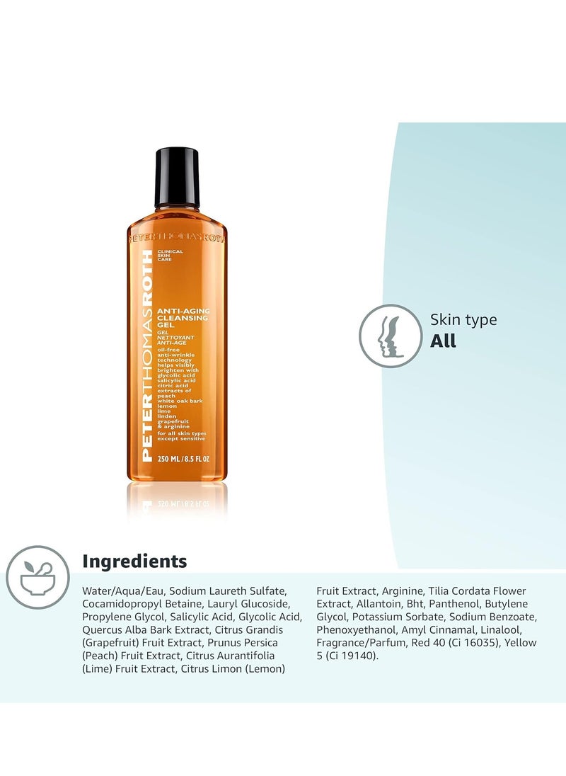 PETER THOMAS ROTH - Peter Thomas Roth | Anti-Aging Cleansing Gel | Face Wash with Anti-Wrinkle Technology, Exfoliates with Glycolic Acid and Salicylic Acid - Image 1