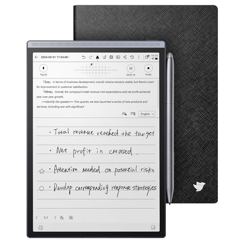 iFLYTEK AINOTE Air 2 Bundle with Black Folio Case 82inch AI Paper Tablet Writing Tablet Digital Notebook with Pen VoicetoText Transcription MultiLanguages Chatgpt Support - Image 1