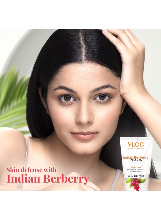 VLCC Indian Berberry Face Scrub - 80g | Gentle Scrub | Helps remove Dead Skin Cells | Clears Skin and Helps remove Blackheads | Rich in Antioxidants | Helps improve Skin Texture. - Image 2