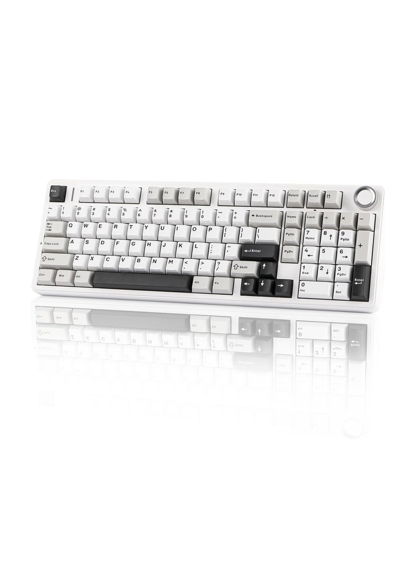 EPOMAKER X AULA F99 PRO Wireless Gaming Keyboard, Hot Swappable Custom Keyboard,  Mechanical Keyboar RGB Backlit Gaming Keyboard (Black Gradient)