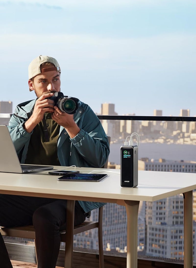 Anker Prime Power Bank 250W, 3-Port Portable Charger, Smart App, Compatible with iPhone 14 or 13 Series, Samsung, Dell, AirPods, and More Charging Base Not Included - Image 5