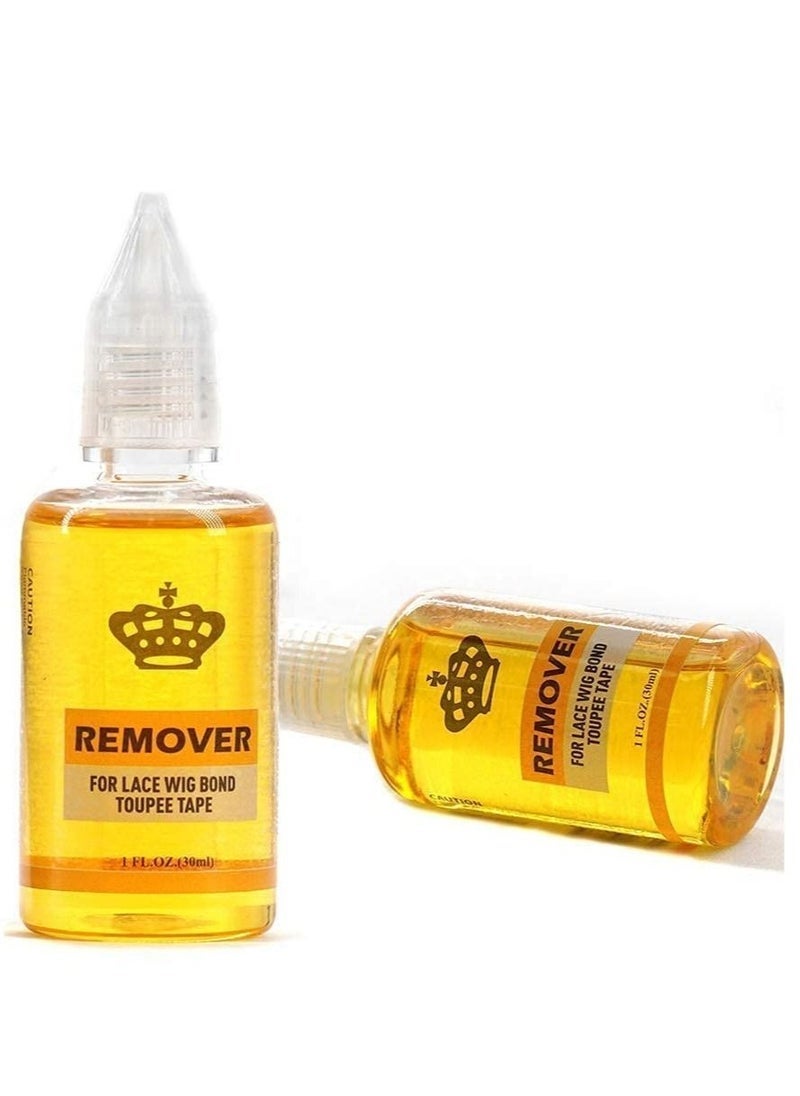 JAJEEK pack 2 Removes Hair Glue, Wig Tape, Double Sided Extension Tape,30ml Tape Remover for Hair Extensions Remover for Lace Wig Bond Toupee Tape in Hair Extensions Adhesive - Image 2