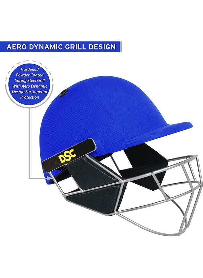 DSC - SCUD Cricket Helmet | Size: Medium | For Men & Boys | Fixed Spring Steel Grill | Adjustable Back Support Strap | Removable and washable sweatband | Lightweight - Image 1