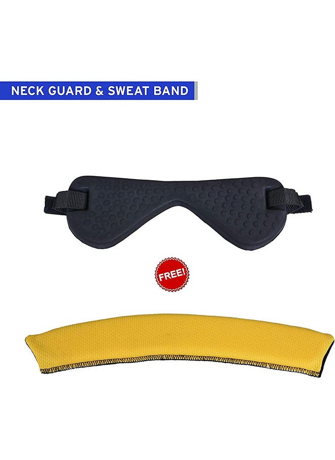 DSC - SCUD Cricket Helmet | Size: Medium | For Men & Boys | Fixed Spring Steel Grill | Adjustable Back Support Strap | Removable and washable sweatband | Lightweight - Image 1