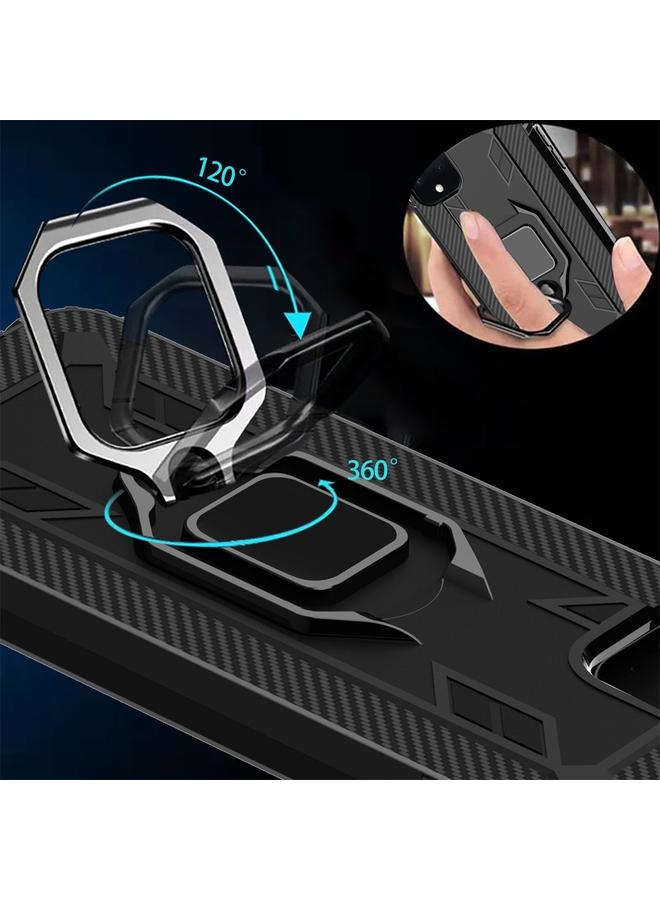 Zaboon Case For Google Pixel 4 XL Carbon Fiber Protective Case with 360 Degree Rotating Ring Holder - Image 5