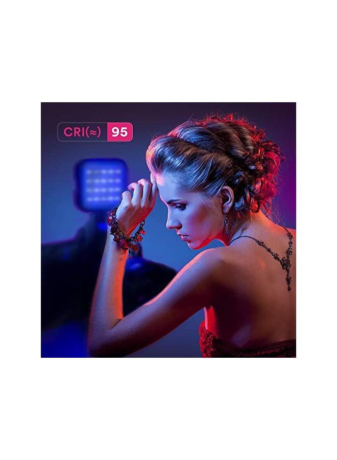 Godox LITEMONS LED6R RGB LED Video Light, Rechargeable LED Camera Light, HSI Adjustable 36000 Colors, CCT Bicolor 3200K-6500K, CRI 95, 13 FX Light Effects with 3 Cold Shoe, Support Magnetic Attraction - Image 5