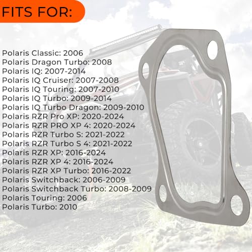 MOTOQUEEN Replace for OEM Number 5812640 Turbo Exhaust Gasket for Polaris RZR XPT XP Turbo PRO 2016-2024 - Image 3