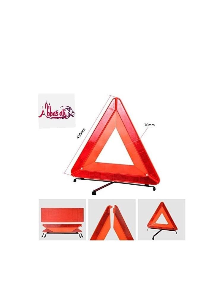 ABBASALI Safety Triangle Warning Kit Foldable Emergency Warning Triangle Sign - Image 2