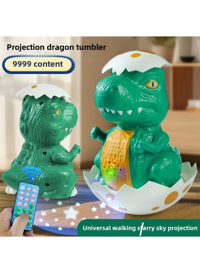 Baby Early Education Story Machine Baby Tumbler Children's Educational Music Projection Light Dancing Electric Dinosaur Toy-Color:-remote Control Model - Image 4