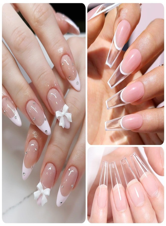 Born Pretty Solid Nail Tips Gel,30ml Soft Gel Nail Tips Glue, Nail Gel for Press On Nails, Super Strong Cured Needed Acrylic Nail Gel, Nails Tip U V Nail Extension Gel Nail Charm Glue - Image 3