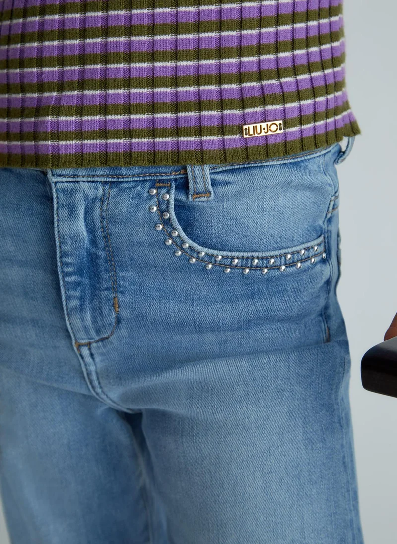 Liu Jo Flared Jeans with Studs