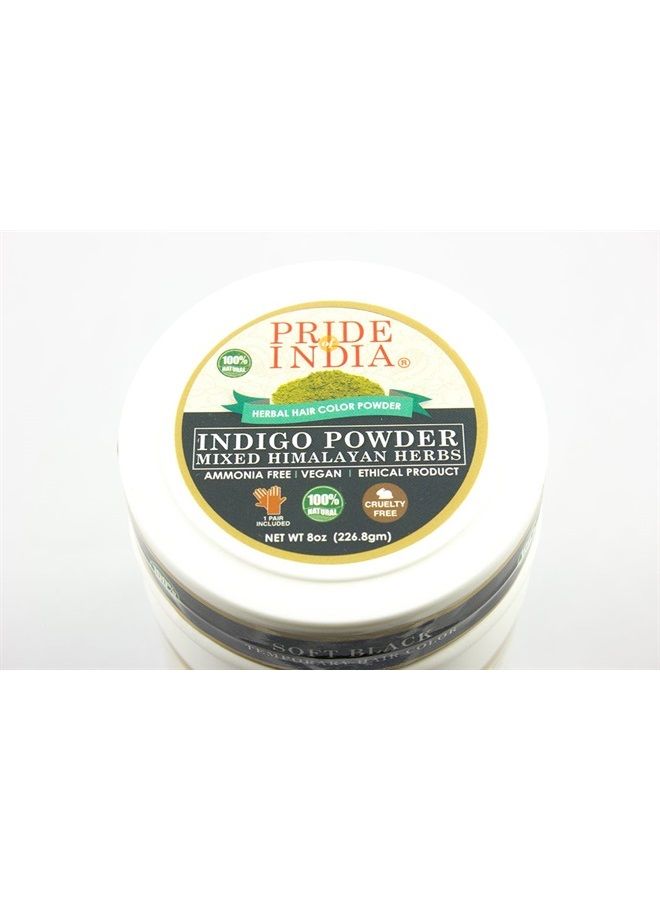 Pride Of India Herbal Indigo (Indigofera Tinctoria) Hair Powder w/Mixed Himalayan Herbs - Soft Black, Half Pound (227 grams) - Image 3