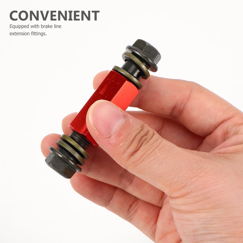 2pcs Motorcycle Brake Lines Extension Metal Brake And Clutch Hose Gas Clutch Pipes Replacement For Atv Motor Accessories - Image 2