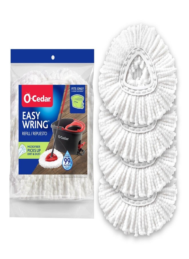 o cedar O-Cedar EasyWring Spin Mop Microfiber Refill (Pack of 4) - Image 1