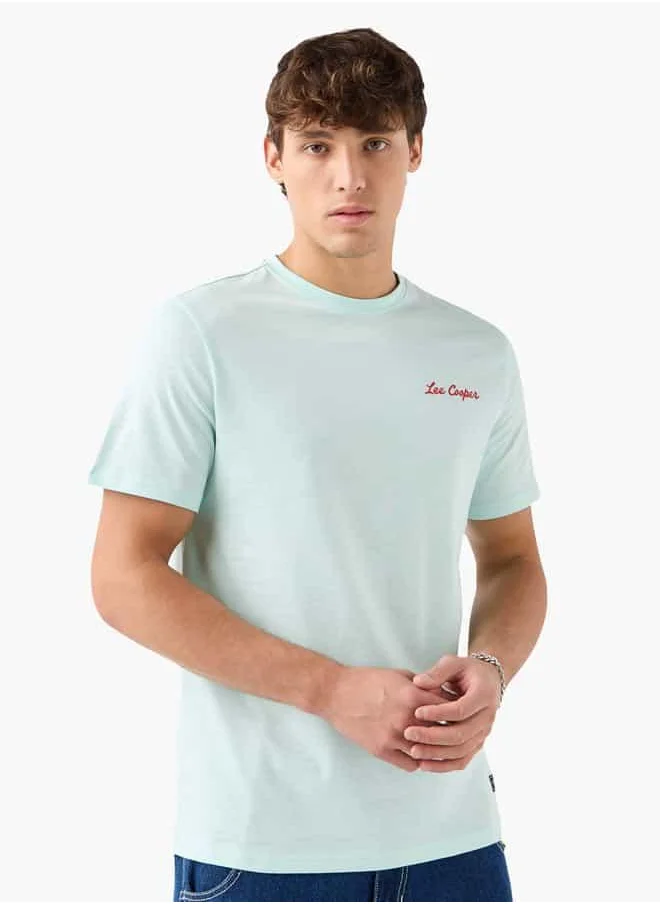 Lee Cooper Lee Cooper Graphic Print Crew Neck T-shirt with Short Sleeves
