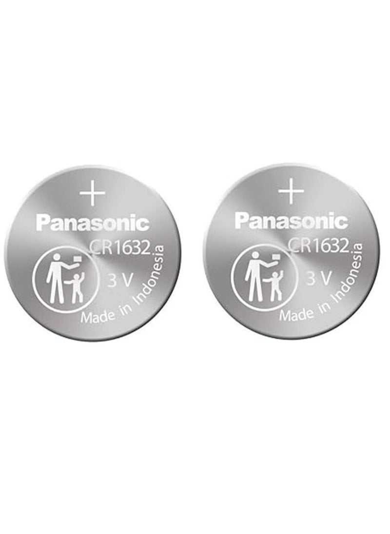 Panasonic 2-Pieces Panasonic CR1632 Lithium 3V Indonesia Batteries 