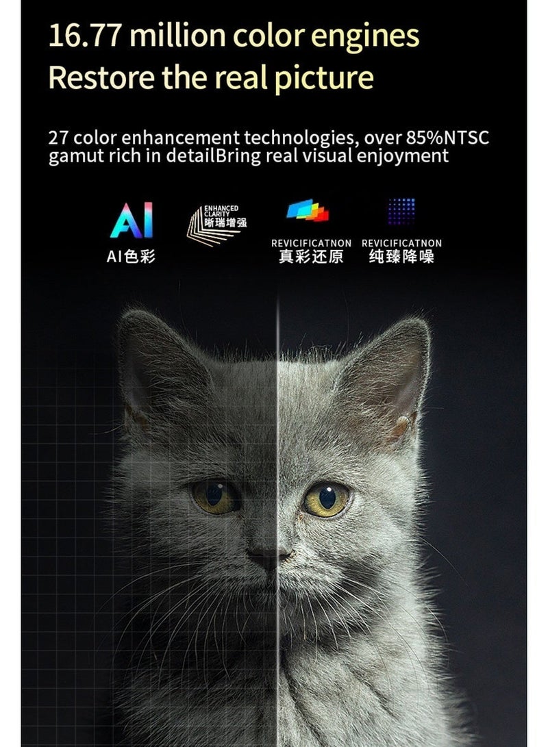 TANMASHI Smart Projector 4K Full HD WiFi Bluetooth, 350 ANSI High Brightness Home Theater Projector, Semi-Enclosed Dustproof 4K Projector, Quiet Portable Projector with HDMI, Flagship Android Projector Cinema - Image 5