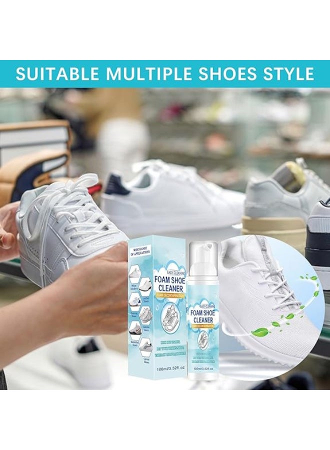 Hope Shoe Cleaner, Sneaker Cleaning Kit, 200 ml Sneaker Cleaner Foam with Brush, Towel and Sponge, White Shoe Cleaner, Basketball Cleaner, Shoe Cleaning Kit, Black, One Size - Image 2