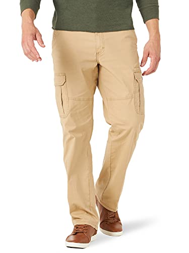 Wrangler Authentics بنطال كارجو مريح للرجال من رانجلر، لون ترافرتين ريبستوب، مقاس 32W x 29L - Image 1