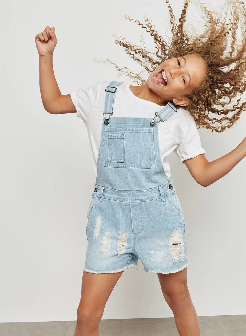 Bardot Junior Teen Ripped Dungaree