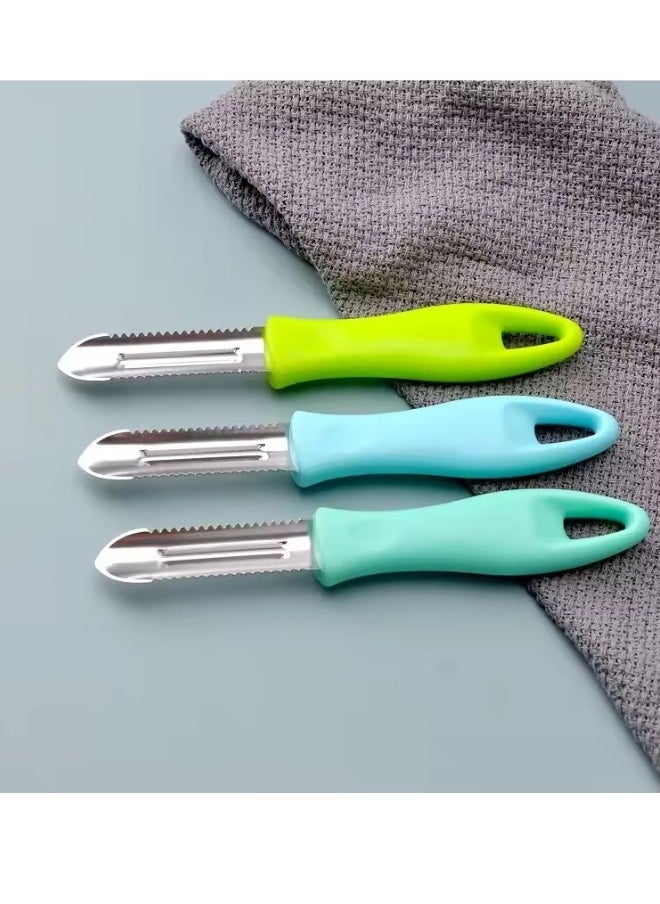 Happy Home Stainless steel peeler with plastic handle 19cm Multicolor  - Image 3