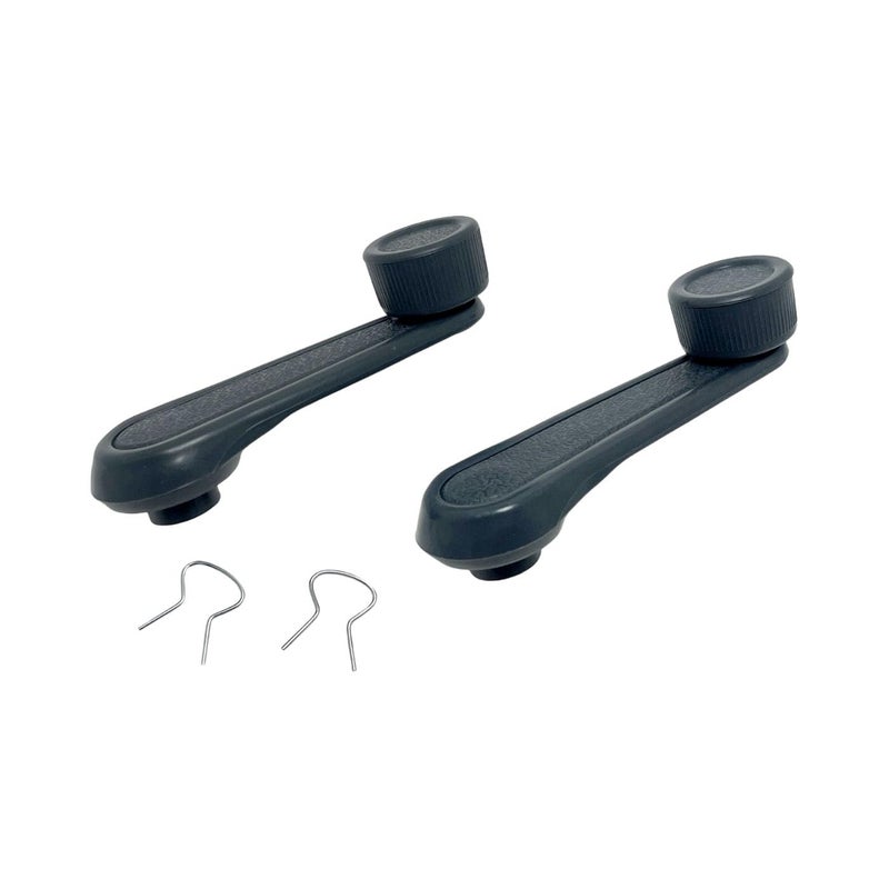 YCUPONE 2PCS Interior Window Crank Handle Grey PFM730462 6926004020 Compatible with 4Runner Corolla Land Cruiser MR2 Pickup Starlet T100 Tacoma Tercel Van Wagon