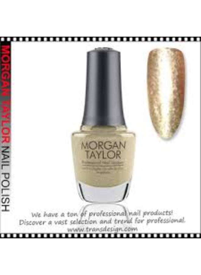 Morgan Taylor Professional Nail Lacquer Color Give Me Gold 15ml - Image 2