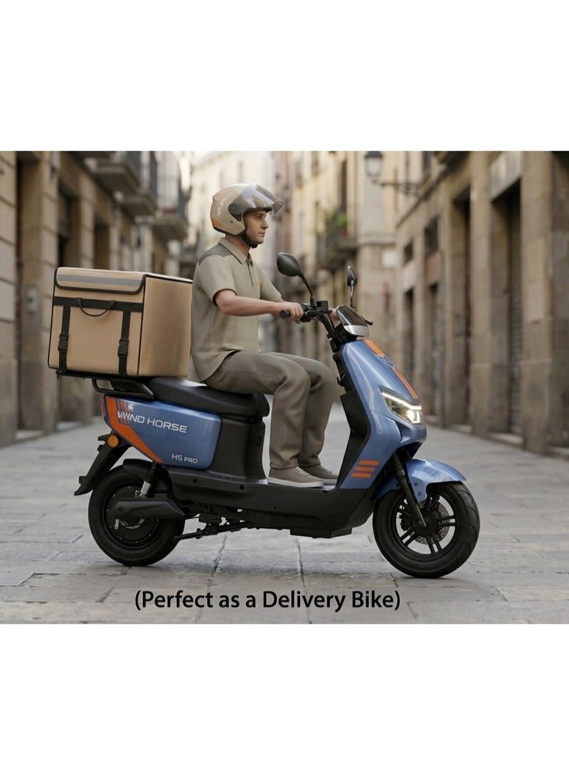 Wind Horse M5 Pro Electric Bike 1500W Powerful Motor, 80KM/H High-Speed, 60V 20Ah, 50KM Range, 14-Inch Tires, Carbon Alloy Frame, NFC Smart Keys, Dual Suspension – Ultra Performance E-Bike for Adults - Image 3