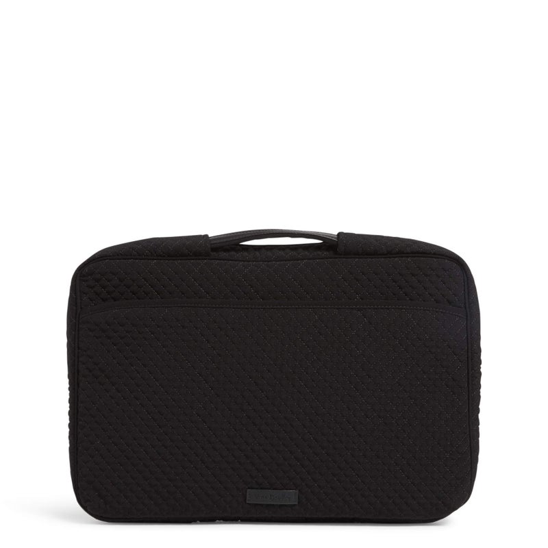 Vera Bradley Women's Microfiber Laptop Organizer, True Black, One Size - Image 1