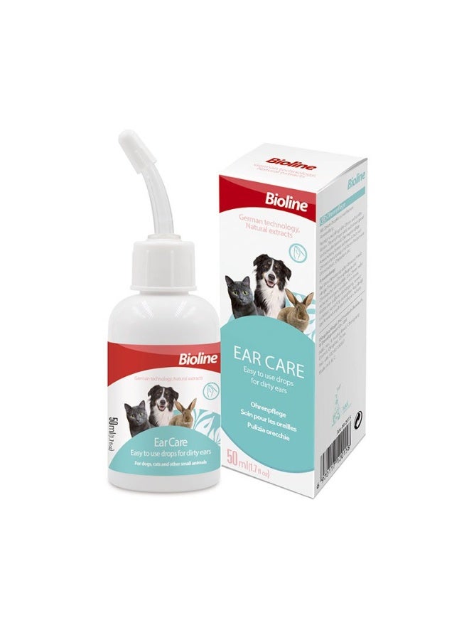 BIOLINE Ear Care Drops Special product Supports Ear Health For Pets  50ml - Image 1