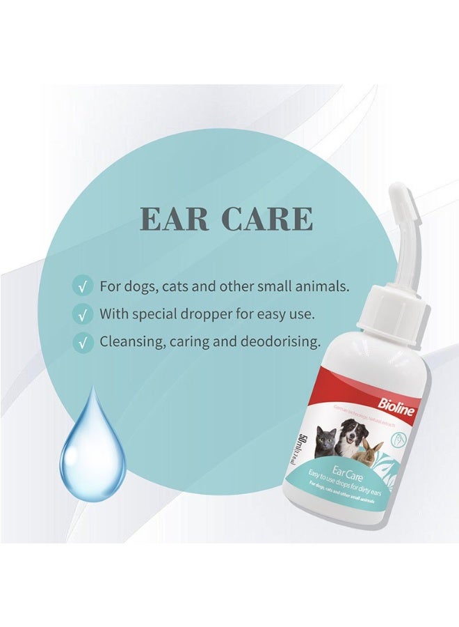 BIOLINE Ear Care Drops Special product Supports Ear Health For Pets  50ml - Image 2