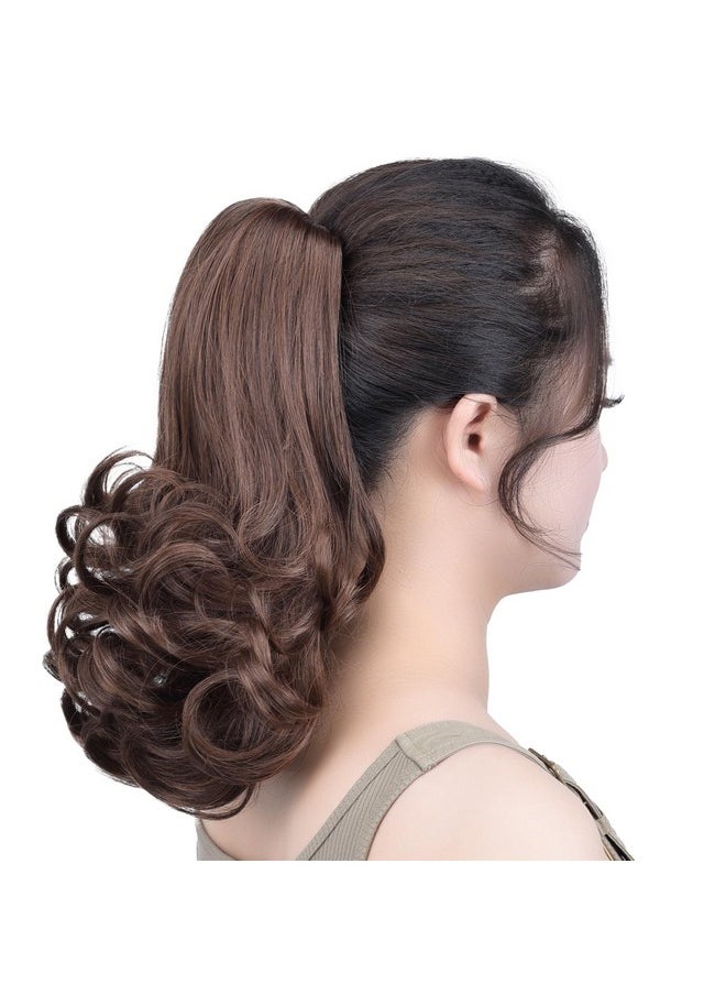 SYXLCYGG - Nytail Extension,Claw Clip Ponytails 12In Curly 3.8 Oz Fake Hair Extensions Hair Pieces Syxlcygg Wig Girl Synthetic Fluffy¬ Tangled - Image 1
