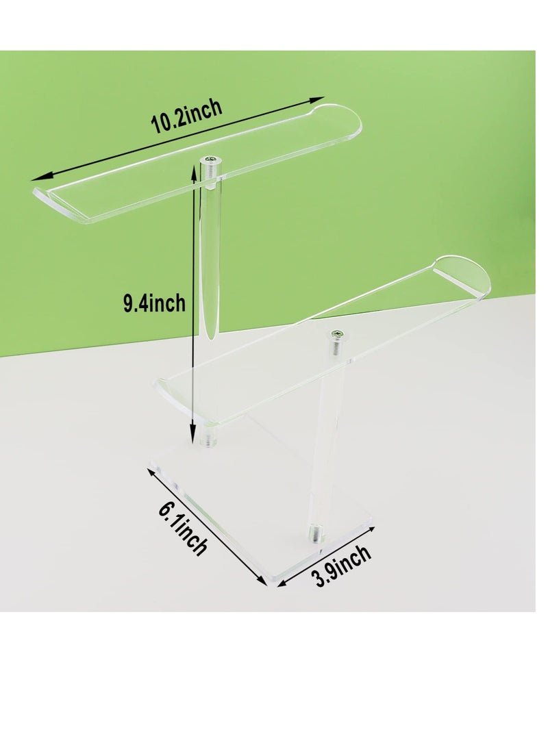Excefore Clear Headband Holder, Acrylic Headband Organizer Stand, Hairband Display Stand, Hair Accessories Storage Stand, Suitable for Girl Women Gifts - Image 3