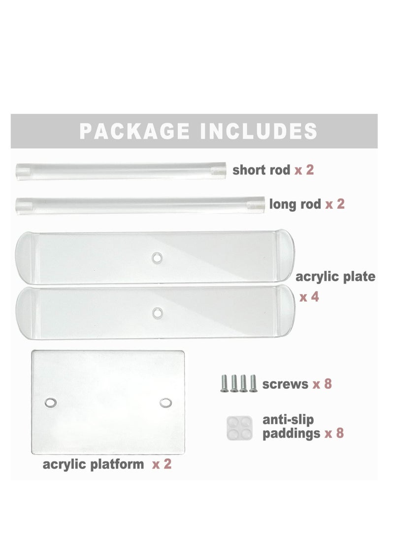 Excefore Clear Headband Holder, Acrylic Headband Organizer Stand, Hairband Display Stand, Hair Accessories Storage Stand, Suitable for Girl Women Gifts - Image 4