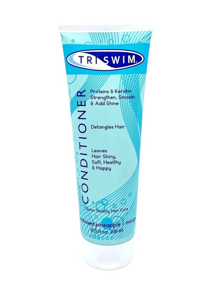 Triswim TRISWIM Scented Moisturizing Conditioner, Detangles, and Repairs Chlorine Damaged Hair for Swimmers and Athletes  - Image 1