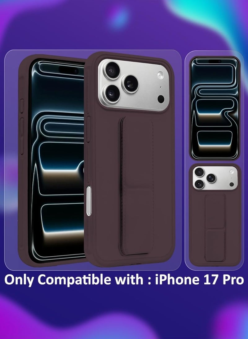 حومة جراب iPhone 17 Pro مع حامل للإصبع وغطاء هاتف iPhone 17 Pro متعدد الوظائف ومضاد للصدمات وغطاء حامل هاتف اثنين في واحد لهاتف iPhone 17 Pro مقاس 6.3 بوصة - Image 2