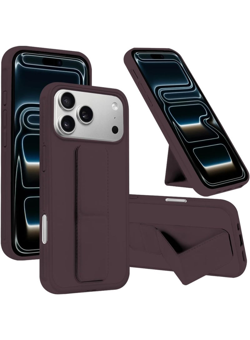 حومة جراب iPhone 17 Pro مع حامل للإصبع وغطاء هاتف iPhone 17 Pro متعدد الوظائف ومضاد للصدمات وغطاء حامل هاتف اثنين في واحد لهاتف iPhone 17 Pro مقاس 6.3 بوصة - Image 1