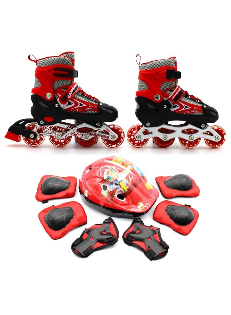 DubaiGallery Kids Roller Skates Shoes Roller Shoes Boys Girls Wheel Shoes Roller Sneakers Shoes with Wheels - Image 1