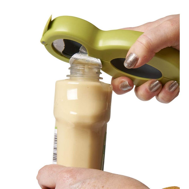 BSITFOW BSITFOW Multifunction 6in1 Essential Kitchen Tool Features Bottle Bag Can Opener Jar Lid Twist Off Gripper and Seal Lid Remover Multicolor - Image 2